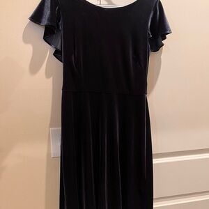 Elegant Black Velvet Dress